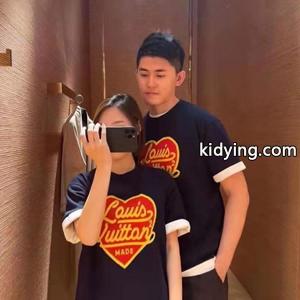 LOUIS vuitton ブランド コピー x Nigo ルイ ヴィトン ブランド コピー服コピー 半袖tシャツ オシャレ感アップする ユニセックスカップルペアルックkidying26G5naem