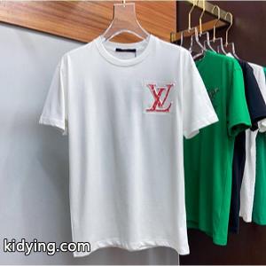 ルイヴィトン コピーLOUIS vuitton コピールイヴィトン コピーコピー通販の赤色のメンズ通学通勤クルーネック半袖Tシャツkidying26W1D8bu