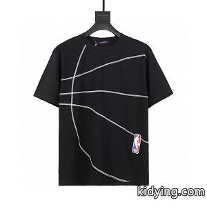 激安 Louis vuitton コピーブランド x NBAlogo丸首ネックTシャツスーパーコピー 気持ちいい真夏日にぴったり三色可選kidying26nCeGLD