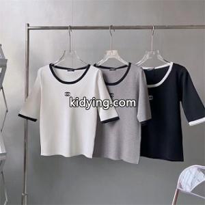 CH@NELの女性限定 激安 ブランド 通販 半袖tシャツ エレガンスな美しい 都会らしい洗練された印象kidying2601zOPb