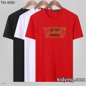 大人カジュアルにキメて トミー ヒルフィガー 刺繍 フラッグロゴ コピーTommy hilfiger コピーブランド 半袖 tシャツkidying26Wr01Pv