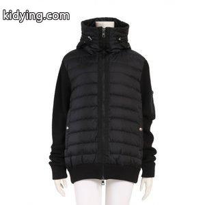 モンクレール コピーブランド moncler コピーブランド ブルゾン 黒 アウター ワンポイント 94028 ナイロン ダウン切替 フード付き レディースkidying26919jOr