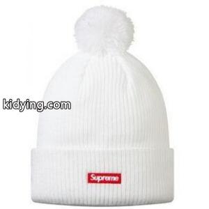 秋冬に使うボンボン付きのsupreme スーパーコピー 偽物　シュプリーム スーパーコピー ホワイトのニット帽子_シュプリーム スーパーコピー supreme スーパーコピー_ブランド コピー 激安(日本最大級)kidying26S1LXre
