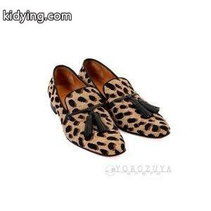Christian louboutin コピーブランド クリスチャン・ルブタン フラット シューズ DaddyFlat ファブリック レオパード ローファー 通販kidying26TX9n8b