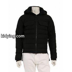 カナダグース コピー CANADA goose コピー ダウンジャケット 黒 ブラック アウター ワンポイント コットン 綿 フェザー Black Label HARGRAVE PARKA 2590M フード付き 通販kidying26Cy8r8D