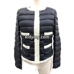 モンクレール コピーブランド moncler コピーブランド ダウンジャケット ノーカラー FLAVIENNE 紺 白 /TU レディース 通販 ショッピングkidying269bmO9b