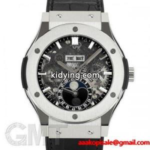 ウブロ コピー アエロ・フュージョン ムーンフェイズ チタニウム 45mm 517NX0170LR hublot コピー 【新品】【メンズ】 【腕時計】kidying265P91Hr