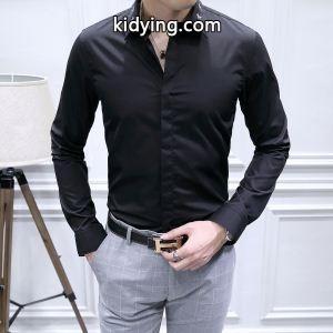 ジバンシー ブランド コピー メンズ tシャツスッキリとしたシルエット便利洗練された男性用シャツ 高品質長袖シャツビジネス用kidying26WfSHTn