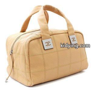 チョコバー ミニボストンバッグ レディース ソフトキャビアスキン ベージュ シルバー金具 ハンドバッグ A24184kidying26m8HfGz