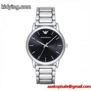あすつく エンポリオアルマーニ ブランド コピー EMPORIO armani ブランド コピー ルイージ 43mm メンズ 腕時計 AR2499 ブラックkidying26n41XnC