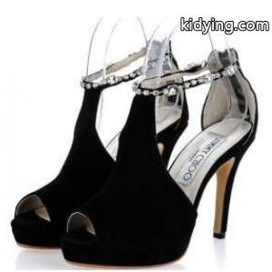 足を綺麗に見せる ジミー チュウ 靴オープントゥサンダルJIMMY choo コピーブランドレディースパンプスブラックkidying261zWTby