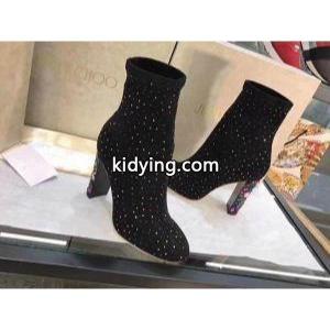 品質保証定番人気キラキラブラックショートブーツジミーチュウ コピー レディース 靴太ヒール秋冬の定番はコレレディースkidying26f49Lnu