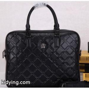 マストアイテム男性向け　versace スーパーコピー☆ヴェルサーチ スーパーコピー　ビジネスバッグ　ブラックkidying261fuaWn