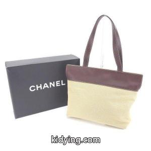 chanel コピー バッグ トートバッグ ココマークステッチ ベージュ ブラウン レディース 中古 Bag :Y4248:ブランドデポTOKYO - 通販ショッピングkidying26byyKjC
