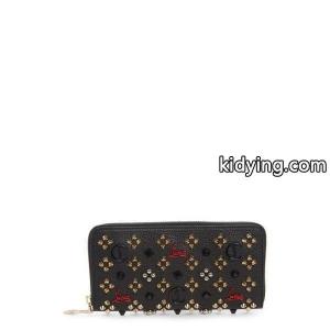 クリスチャン ルブタン CHRISTIAN louboutin コピー レディース 財布 Panettone Spiked Calfskin Wallet Black/ Red-Gold :dp3-5354978-728393:フェルマート エフ fermart ef - 通販ショッピングkidying26X5bODy