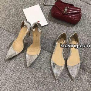 煌きChristian louboutin ブランド コピールブタン激安シルバーストラスレディースハイヒールパンプスkidying26K1HLDy
