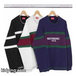 肌触りの気持ちい〜 supreme スーパーコピー 16fwCenter Stripe Crewneck パーカー 男女兼用_ジャケット パーカー セーター コート_メンズファッション_スーパーコピーブランド激安通販 専門店kidying26e0DuSj