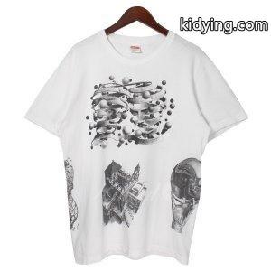 supreme コピー 17SS Escher Collage Tee バックBOXロゴエッシャーコラージュTシャツ ホワイト サイズ：M (吉祥寺店) 18 :580018002280:カインドオル - 通販ショッピングkidying260zGrOz