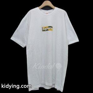 supreme コピー 17AW「Brooklyn Box Logo Tee」ブルックリンオープン記念ボックスロゴTシャツ ホワイト×イエローカモ サイズ：X :8020000116022:カインドオル - 通販ショッピングkidying26D4fqey