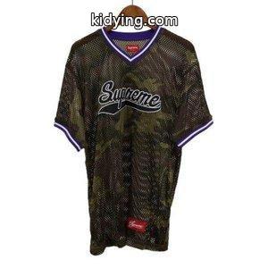supreme コピーブランド(シュプリーム コピーブランド)18SS Mesh Baseball Top カモ柄ロゴメッシュ半袖Tシャツ 迷彩　カーキ :9018G250001:BRING Yahoo!ショップ - 通販ショッピングkidying26DCi41j