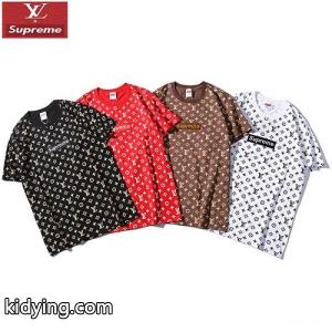 supreme コピー×LOUIS vuitton コピー シュプリーム コピースーパーコピー カジュアル半袖Ｔシャツ 大注目クルーネックkidying265vODWv