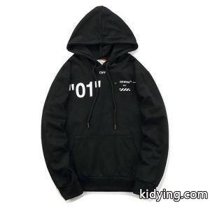 【18AW/早期完売】Off-white コピーブランドオフホワイト コピーブランド激安スーパーコピー芸能人着用プルオーバーパーカーブラック、ホワイトkidying269Tfmiy