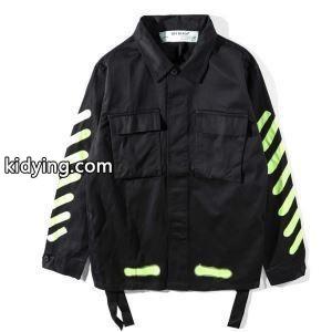 NEWアイテムセール！OFF-white コピー Jacket 激安 オフホワイト コピー コピー ジャケット メンズ 帽子付き防風 カッコイイ　軽量 黒 春夏新品kidying26zC05jm