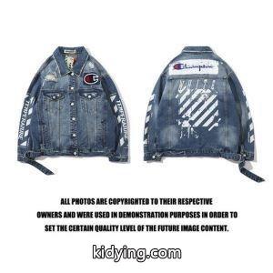 オフホワイト コピー コピー 人気Off-white コピー超激得100%新品実用性美しいシルエットデニムジャケットおしゃれかっこいいkidying26STHnKD