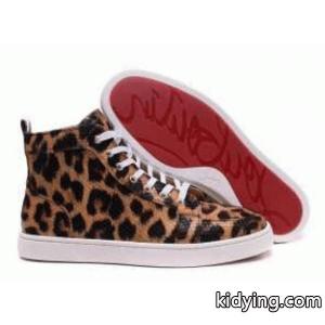 トレンド　Christian louboutin コピー　クリスチャンルブタン コピー　ヒョウ柄　ハイカット　スニーカーkidying26neKTDa