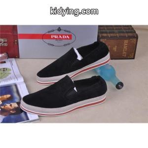 SALE!今季 2026-14秋冬 prada コピー プラダ コピー デッキシューズ スエード 靴 BLACK_スニーカー、靴_メンズファッション_スーパーコピーブランド激安通販 専門店kidying260PHTzC