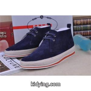 SALE開催 2026-14秋冬 prada コピー プラダ コピー ショートブーツ スエード 靴 NAVY_スニーカー、靴_メンズファッション_スーパーコピーブランド激安通販 専門店kidying26uOnqmm