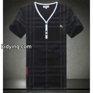 2026春夏 入手困難 burberry コピー バーバリー コピー Vネック 半袖Tシャツ BLACK_半袖Tシャツ_メンズファッション_スーパーコピーブランド激安通販 専門店kidying26415XXn