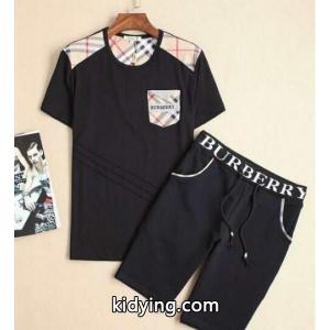 耐久性に優れ 2026春夏 burberry ブランド コピー バーバリー ブランド コピー 偽物 半袖Tシャツ 上下セット 2色可選_半袖Tシャツ_メンズファッション_スーパーコピーブランド激安通販 専門店kidying261v49ju