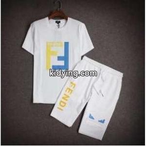 薄手の材質と機能性に優れるフェンディ コピー、fendi コピーの白、黒、赤と青の4色が選択可能なメンズ半袖Tシャツとショートパンツ上下セット_フェンディ コピー fendi コピー_ブランド コピー 激安(日本最大級)kidying26emcm コピーmq