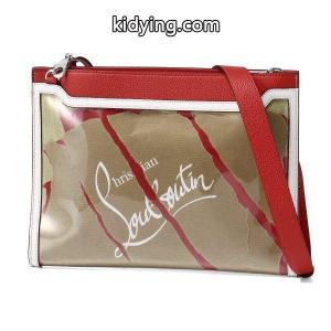 Christian louboutin コピー　クリスチャン ルブタン ショルダー付 クラッチバッグ SKYPOUCH KRAFT LOUBI　スカイポーチ クラフト ルビ 3185155 H333 :25691:インポートショップドゥーブル - 通販ショッピングkidying26LnWzau