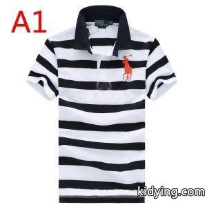 モードな雰囲気Polo Ralph Laurenポロ ラルフローレン激安ストライプHOT大得価メンズビジネス用ポロ半袖メンズＴシャツkidying26i4LjOf