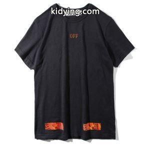 2026大人気Off-white スーパーコピーオフホワイト スーパーコピーコピー激安　男女兼用Ｔシャツ　半袖シャツ　刺繍ロゴ付き　プリント　ブラックkidying26zSvOvC