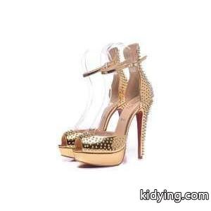 素敵　louboutin コピーブランド　ルブタン　ゴールドスパイクス　ピープ　トー　サンダル　14CM Gold Spike Peep Toe Sandals_クリスチャンルブタン コピーブランド CHRISTIAN louboutin コピーブランド_ブランド コピー 激安(日本最大級)kidying26zqG91j