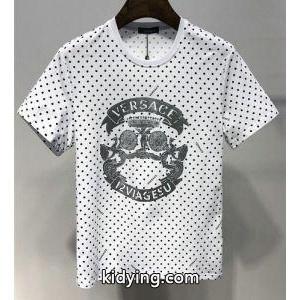 ヴェルサーチ コピー 激安versace コピー超激得大人気シンプル丈夫さコットン生地ｔシャツおしゃれ流行りブラックホワイトkidying26yWbqmu