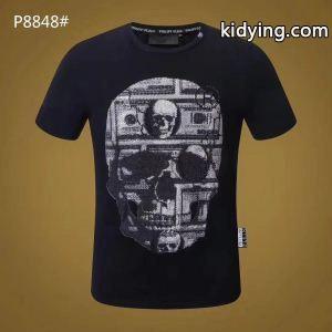 お洒落アイテム　最高級品質　フィリッププレイン PHILIPP PLEIN 半袖Tシャツ 2色可選　独特_フィリッププレイン PHILIPP PLEIN_ブランド コピー 激安(日本最大級)kidying26jGT1Tr