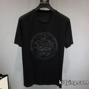 関税送料込 大人気 versace スーパーコピー ロゴ入りコットンジャージーTシャツ41671176ヴェルサーチ スーパーコピー 激安光沢感フィット感kidying26WrGjCi