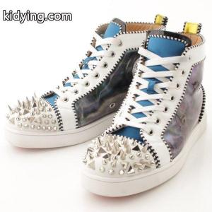 【クリスチャン ルブタン】Christian louboutin スーパーコピー　18SS メンズ Lou Pik Pik スパイク パテント ハイカットスニーカー 41 【中古】【正規品保証】42974 :42974:wwwretrojp - 通販ショッピングkidying26XjKjae