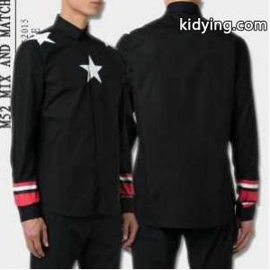 大人気アイテム　ジバンシィ コピー　コピー　givenchy コピー　長袖シャツ　五つ星プリントアイコン　ブラックkidying26GT1Xne