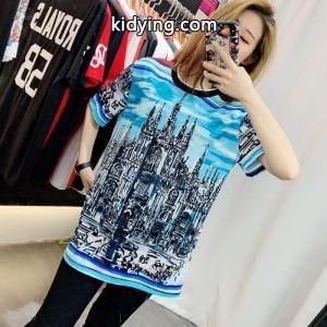 新作入荷新作コットン100％ｔシャツブルーきれいめ女性夏の必需品DOLCE & gabbana ブランド コピードルチェ & ガッバーナ ブランド コピー コピーkidying26zGjmSD