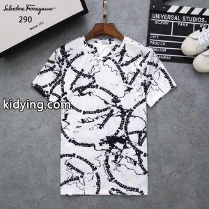 フェラガモ 激安FERRAGAMO超激得品質保証伸縮性滑らかｔシャツ半袖夏物サイズバリエーションホワイトブラック赤色kidying26WnOvWn
