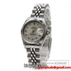 rolex ブランド コピー ロレックス ブランド コピー 69174G デイトジャスト 10Pダイヤモンド 腕時計 ステンレス レディース 中古 :00110100:ブランド京の蔵小牧 - 通販ショッピングkidying26DuemSn