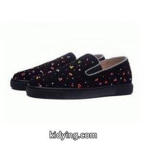 素敵な一足 louboutin スーパーコピー MISTER ACADEMY ルブタンミスターアカデミーフラットスリッポンスエードスニーカーkidying264ryaiu