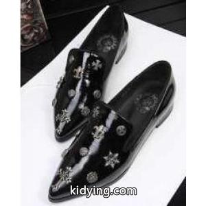 秋冬季節に大活躍 クロムハーツ コピーブランド CHROME hearts コピーブランド レディース フラットシューズ レザー クロス スター シューズ_クロムハーツ コピーブランド CHROME hearts コピーブランド_ブランド コピー 激安(日本最大級)kidying26meqWDC