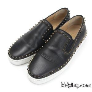 【クリスチャン ルブタン】Christian louboutin コピーブランド　ローラーボート ビジュー スリッポン スニーカー ブラック 43 【中古】【正規品保証】32148 :32148:wwwretrojp - 通販ショッピングkidying26KHX9jm