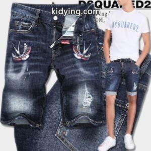 人目を引く存在感Dsquared2 コピーディースクエアード コピー激安メンズショートジーンズ刺繍付きデニムズボンkidying26C01Hfy
